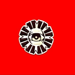 Black & white Rad geometric eye Iron On Patch